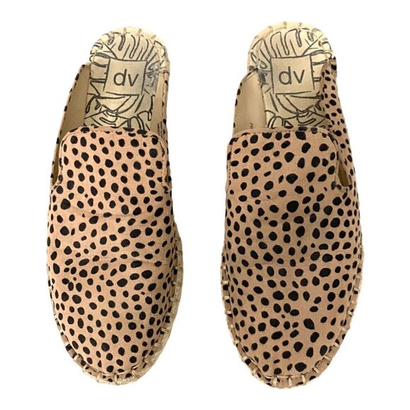 DV by Dolce Vita Elaine Leopard Slip On Espadrille Mules, Women's Size 7.5 - Picture 4 of 11